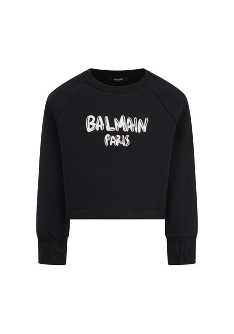 Felpa con logo BALMAIN KIDS | BZ4A60 Z3728930BC